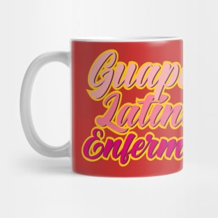 Guapa Latina y Enfermera Mug